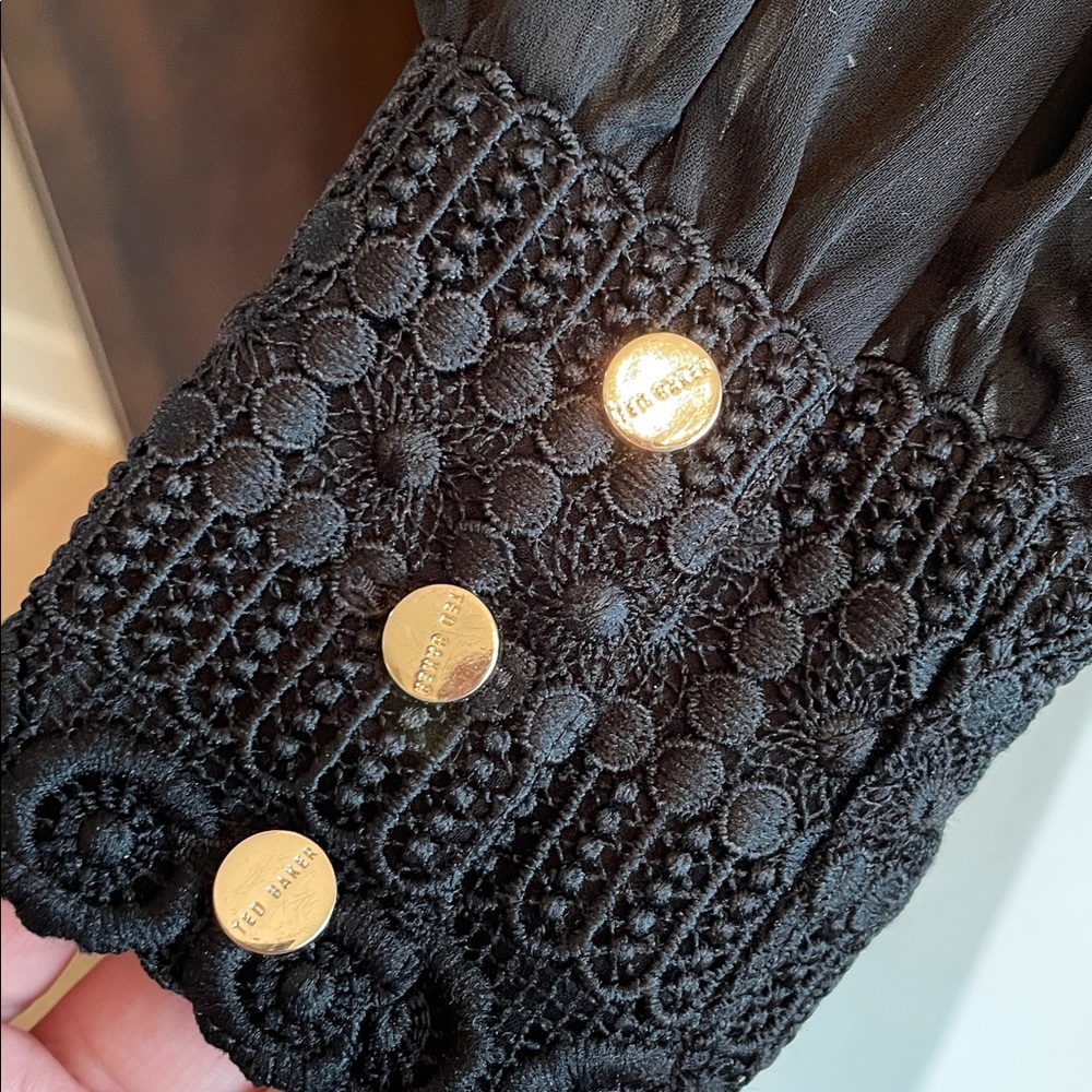 Ted Baker Vessar Lace Trim Blouse - Picture 5 of 9